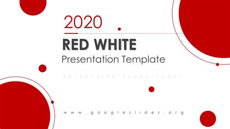 Red And White Powerpoint Template