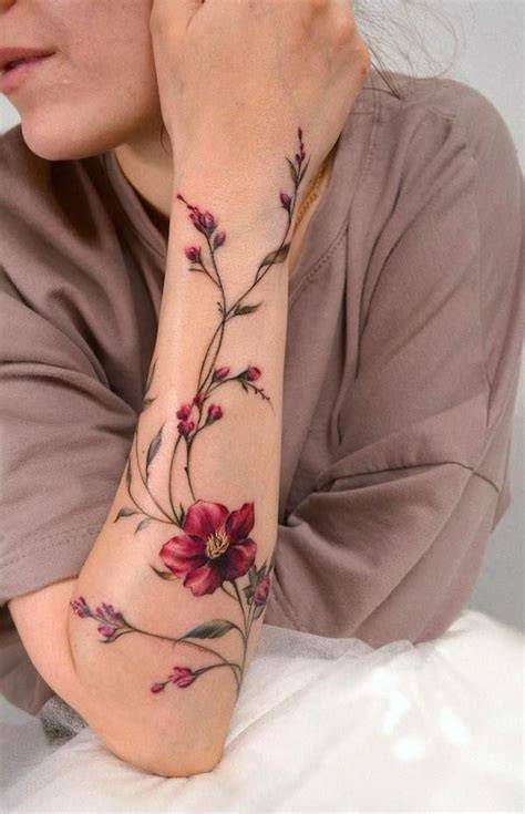 Red+Arm+Tattoos+for+Women