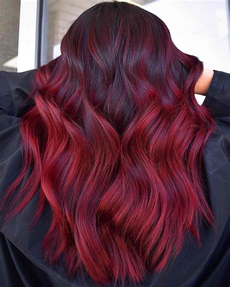Red Balayage Hair