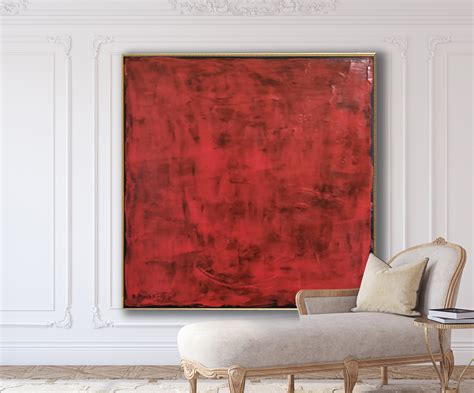 Red Canvas Paintings