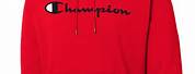 Red Champion Sweatshirt Hoodie