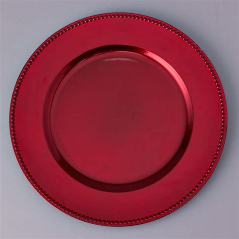 Red Charger Plates
