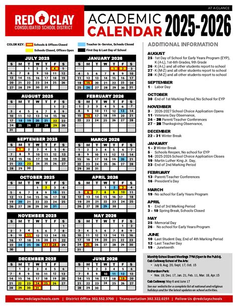 Red Clay Calendar 24-25
