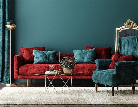 Red Couch and Wall Color Combinations