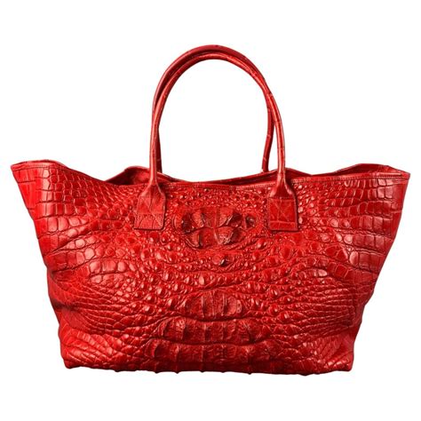 Fierce and Fashion-Forward: Explore the Allure of Our Red Crocodile Skin Bag Collection!