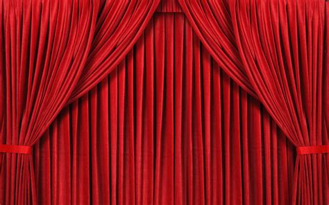 Red Curtain Background