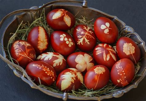 Red Eggs For Easter