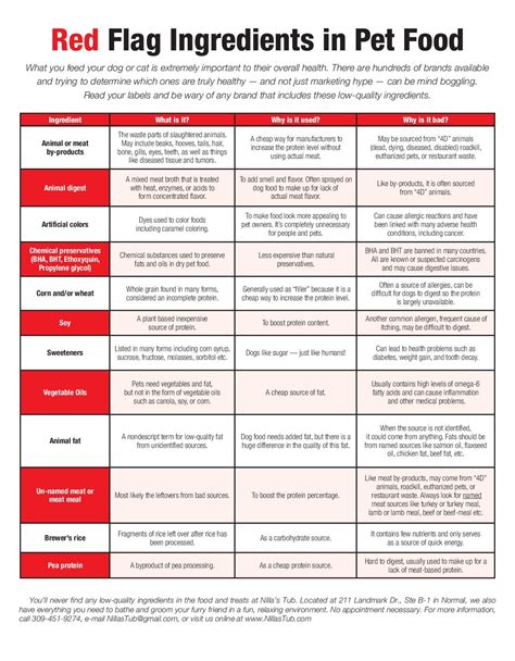 Red Flag Ingredients for Dogs