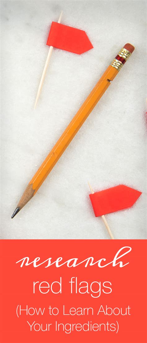 Red Flags: Ingredients to Skip