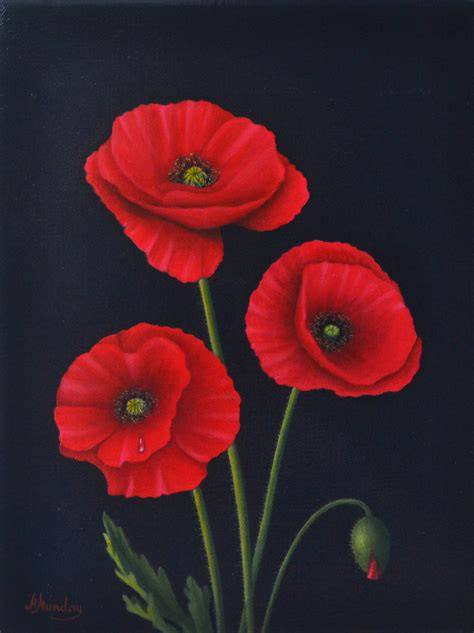 Red Flower Painting