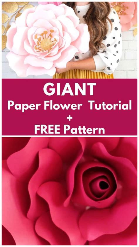 Download Red Giant Paper Flower Composition Crafts