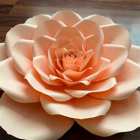 Download Red Giant Paper Flower Composition Silhouette DXF Files