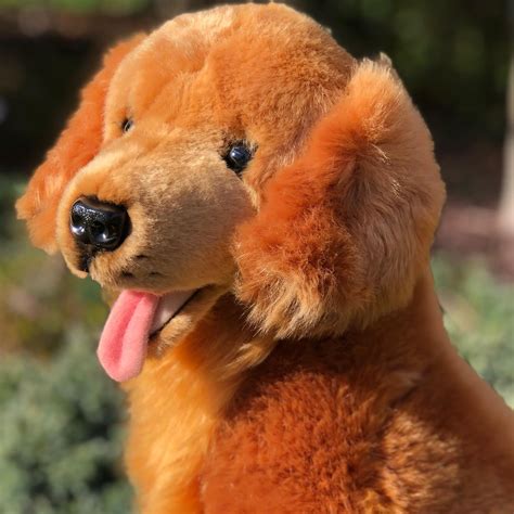 Snuggle up with the adorable Red Golden Retriever Stuffed Animal - Perfect Gift for Canine Lovers!