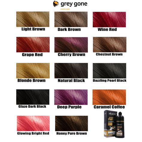 Red Hair Color Chart Natural Hair Colors Chart