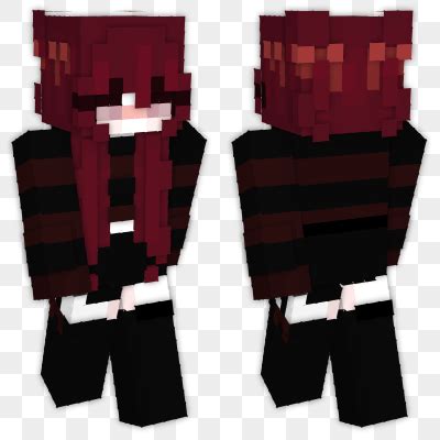 Fierce and Fiery: Unleash the Power of Red Haired Minecraft Skin Now!