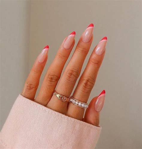 Red Light Pink Manicure On