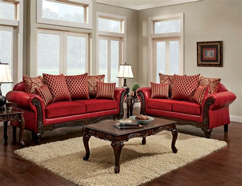 Red Living Room Sets