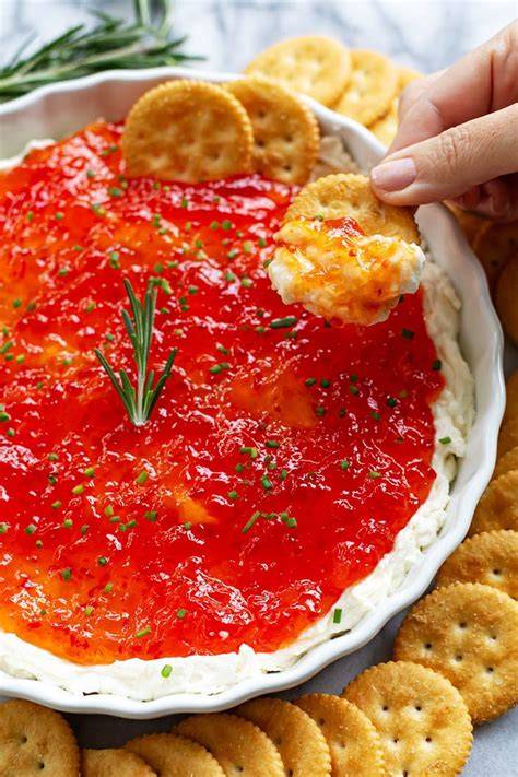 Red Pepper Jelly Dip Recipe - Chefinoz