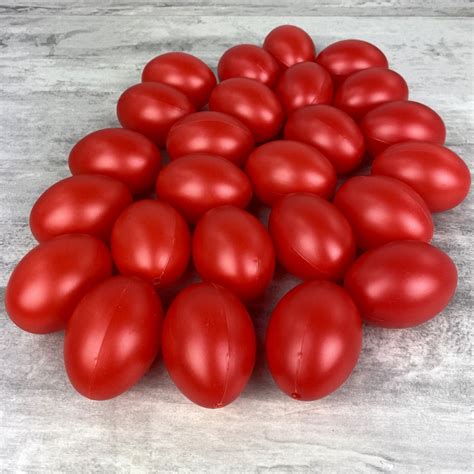Red Plastic Easter Eggs