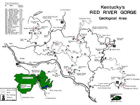 Red River Gorge Trail Map Pdf