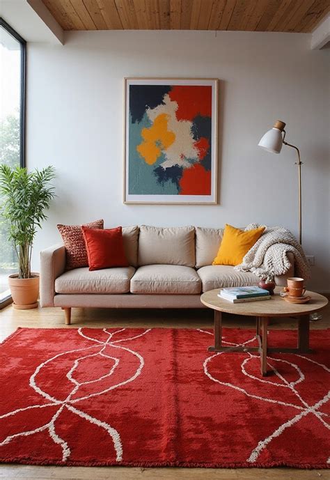 Red Rug Living Room