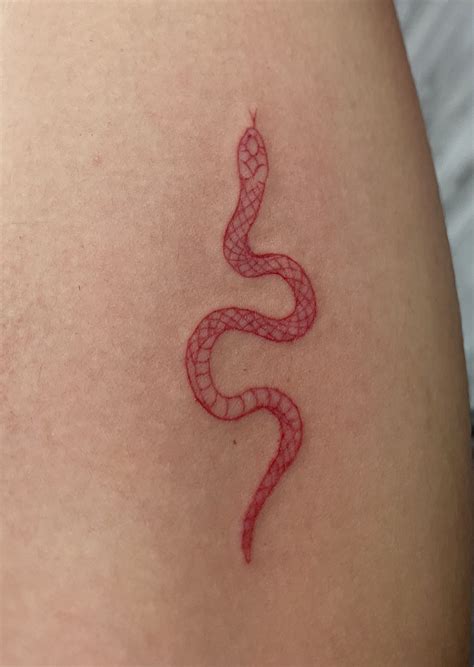 Red Snake Tattoo