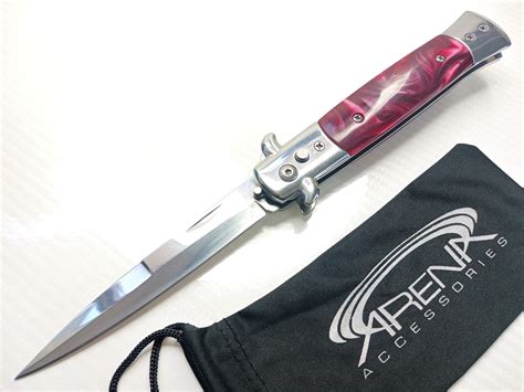 Red Switchblade Knife