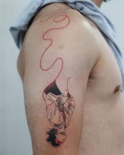 Red Thread Of Fate Tattoo