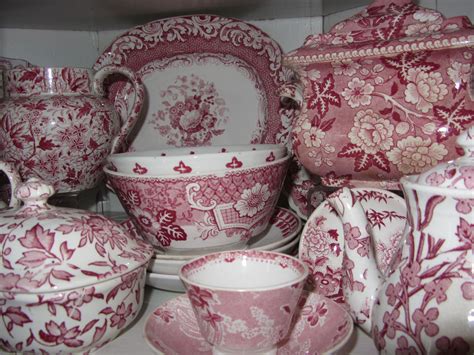 Red Transferware Patterns