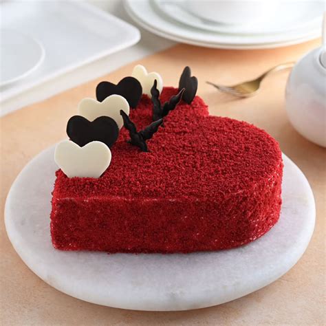 Red Velvet Heart Cake