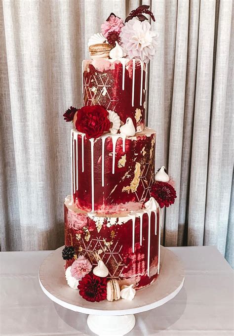 Indulge in Elegance with our Divine Red Velvet Wedding Cake - A Heavenly Treat for your Special Day!
