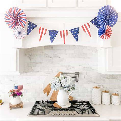 Red White and Blue Kitchen Decor