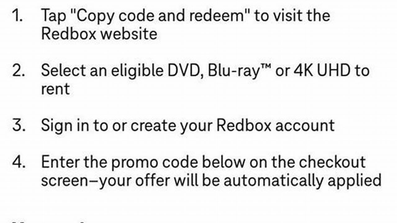 Redbox Coupon Code 2024