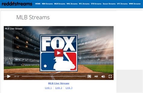 Reddit MLB Streams