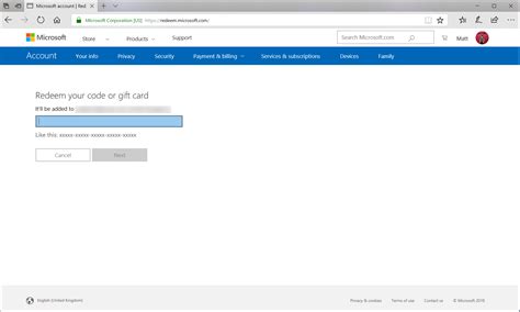 Redeem Microsoft Code Online