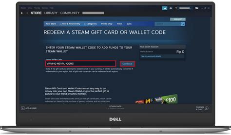 Redeem a Steam Gift Card or Wallet Code