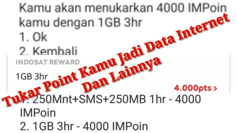 Redeeming Points for Internet Quotas in Indonesia