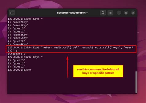 Redis Delete Keys By Pattern