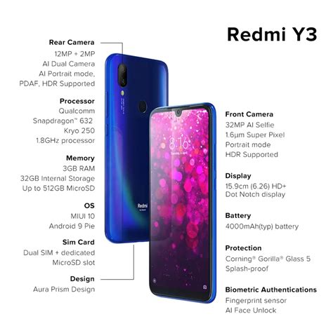Redmi Y3: Design and Build
