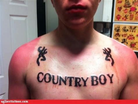 Redneck Tattoo Removal Must See Extreme Redneck Tattoo