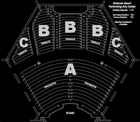 Redondo Performing Arts Center Seating Chart