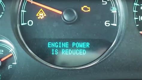 Reduced engine power