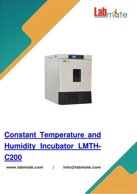 Reducing Humidity in an Incubator
