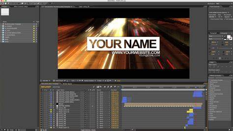 Reel tutorial after effects