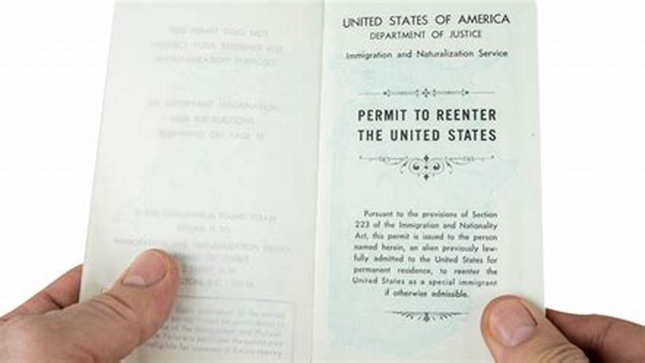 Reentry Permit Processing Time 2024
