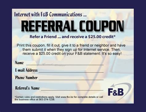 Refer A Friend Coupon Template