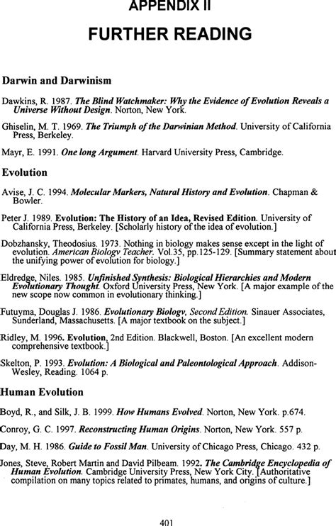 Reference And Further Reading