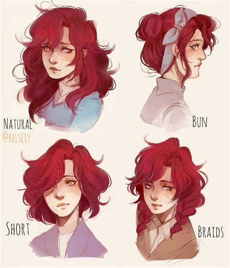 Reference Drawings for Hairstyles