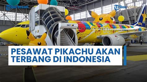 Gambar Pikachu di pesawat Garuda Indonesia