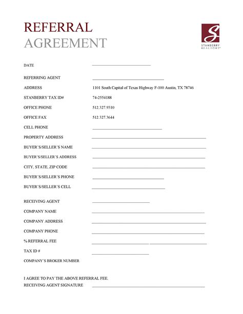 Referral Contract Template